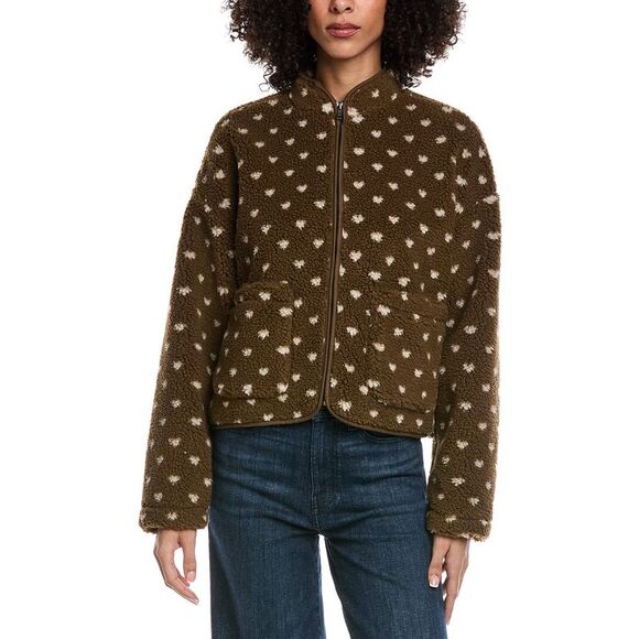 Saltwater Luxe Jackets & Blazers - Saltwater Luxe Womens  Fleece Jacket, Green